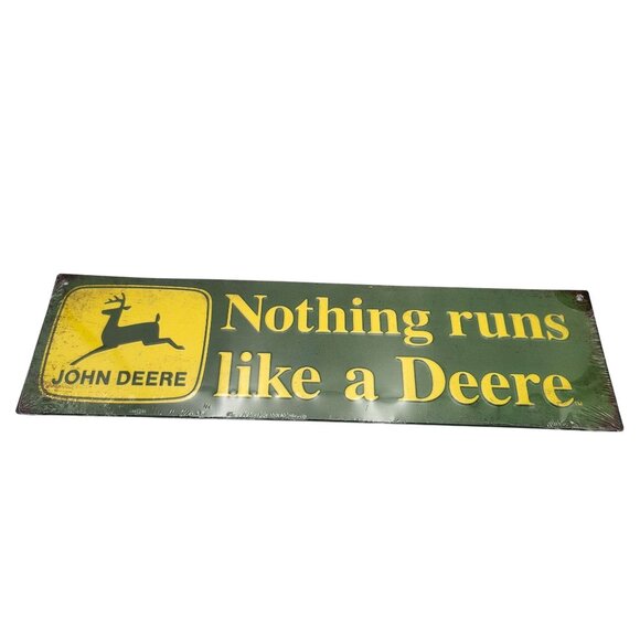 Open Road Other - John Deere Nothing Runs Like A Deere Metal Tin Tacker Farm FFA Tractor Sign